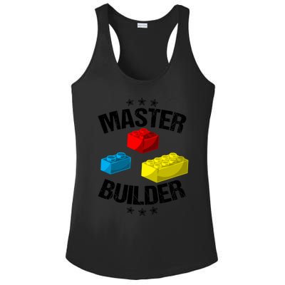 Cool Master Builder Funny Building Blocks Gift Gift Ladies PosiCharge Competitor Racerback Tank