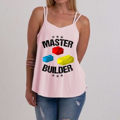 Cool Master Builder Funny Building Blocks Gift Gift Women's Strappy Tank