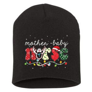 Christmas Mother Baby Nurses Wrap The Best Gifts Short Acrylic Beanie