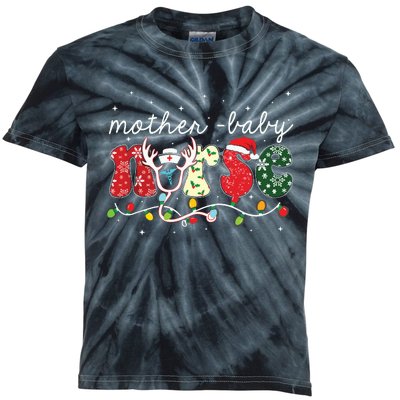 Christmas Mother Baby Nurses Wrap The Best Gifts Kids Tie-Dye T-Shirt