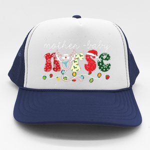 Christmas Mother Baby Nurses Wrap The Best Gifts Trucker Hat