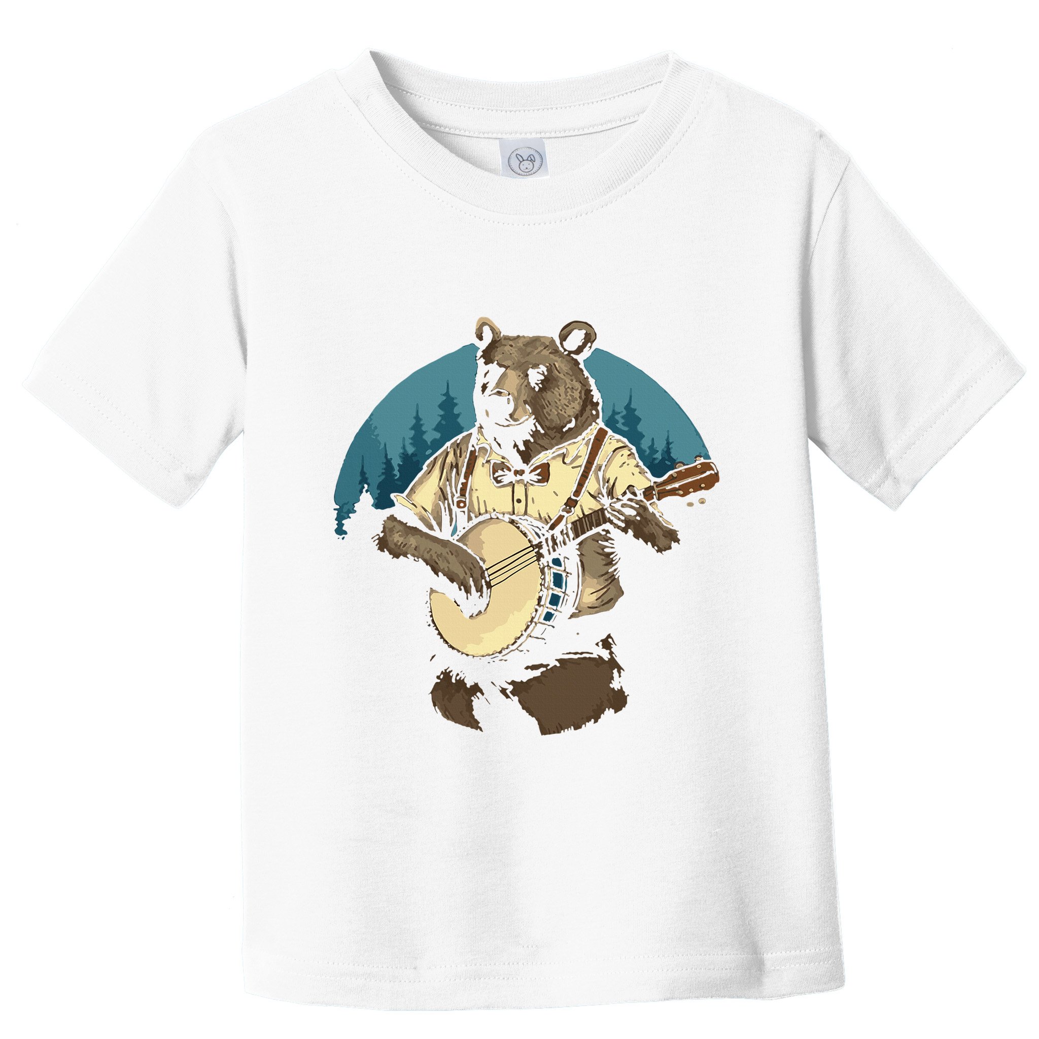 Country Music Bear Banjo Player Awesome Folk Toddler T-Shirt