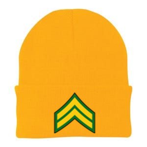 Corporal Military Badge Knit Cap Winter Beanie