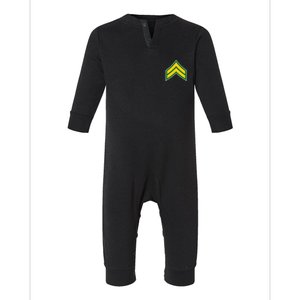 Corporal Military Badge Infant Fleece One Piece