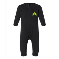 Corporal Military Badge Infant Fleece One Piece