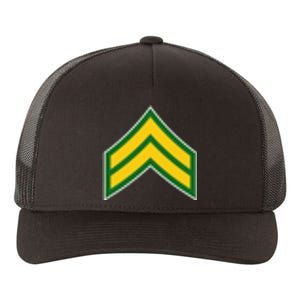 Corporal Military Badge Yupoong Adult 5-Panel Trucker Hat