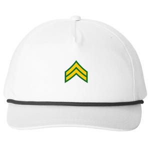 Corporal Military Badge Snapback Five-Panel Rope Hat