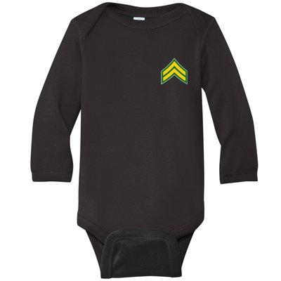 Corporal Military Badge Baby Long Sleeve Bodysuit