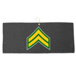 Corporal Military Badge Large Microfiber Waffle Golf Towel