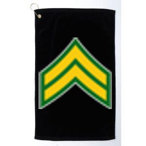 Corporal Military Badge Platinum Collection Golf Towel