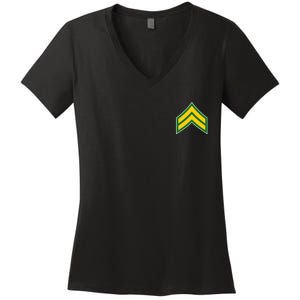 Corporal Military Badge Women's V-Neck T-Shirt