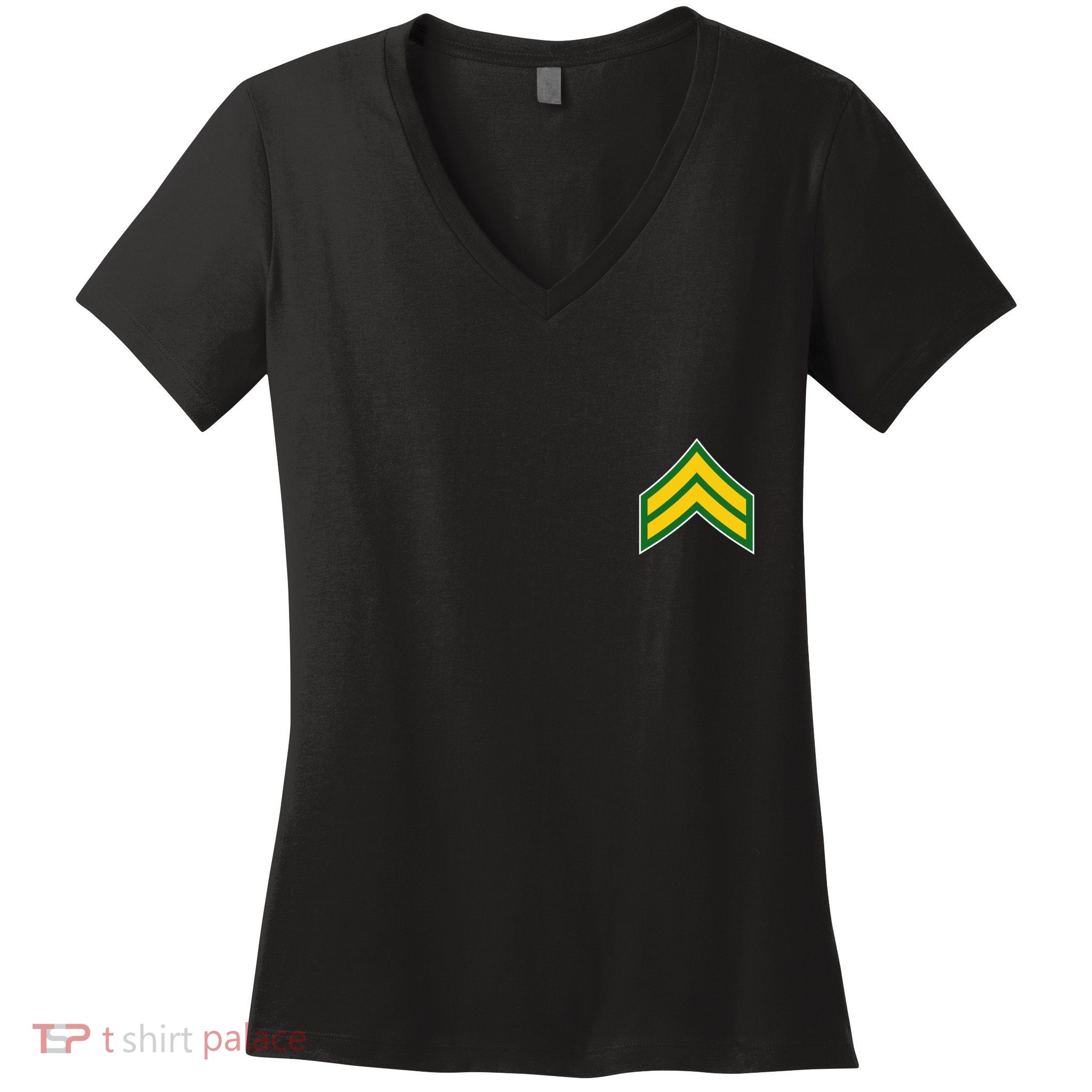 Corporal Military Badge Women's V-Neck T-Shirt