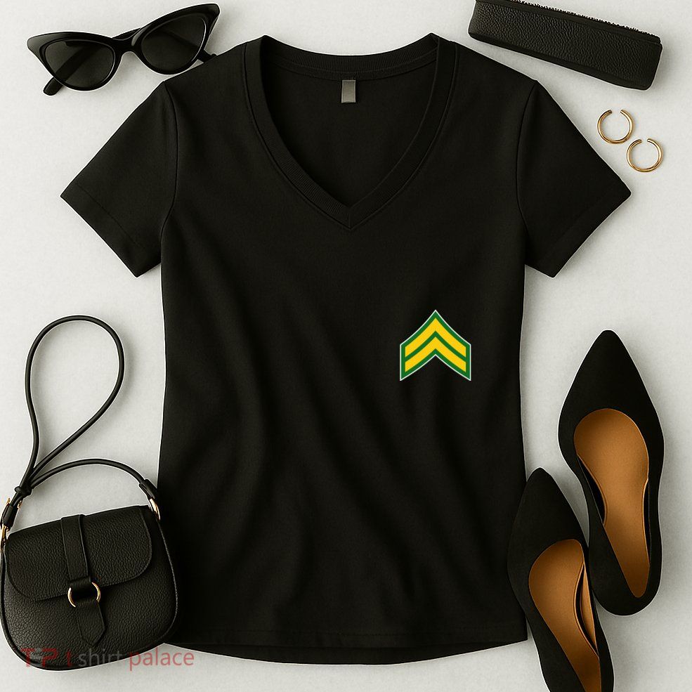 Corporal Military Badge Women's V-Neck T-Shirt