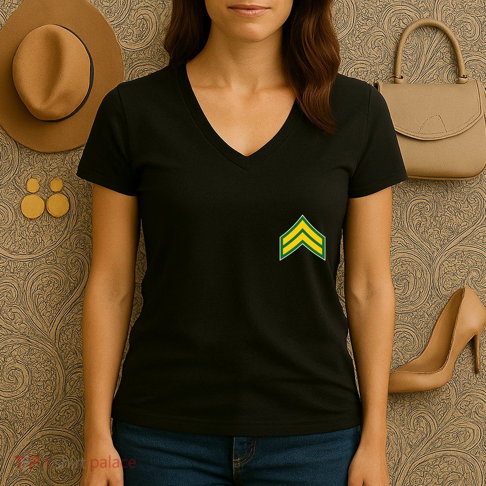 Corporal Military Badge Women's V-Neck T-Shirt