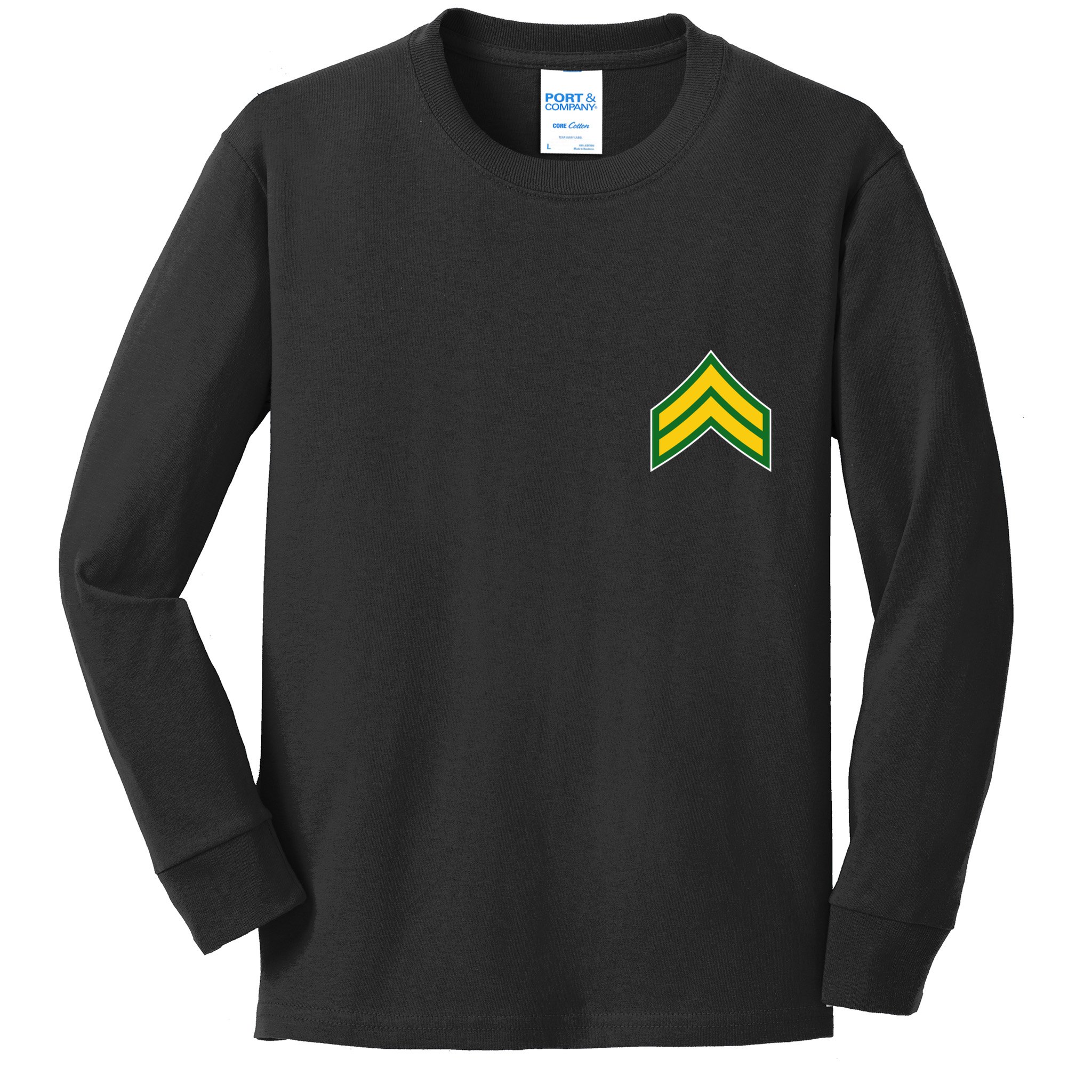 Corporal Military Badge Kids Long Sleeve Shirt