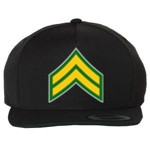 Corporal Military Badge Wool Snapback Cap