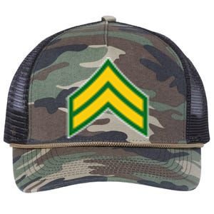 Corporal Military Badge Retro Rope Trucker Hat Cap