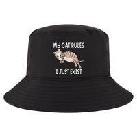 Cute My Cat Clothing My Cat Rules I Just Exist Cool Comfort Performance Bucket Hat