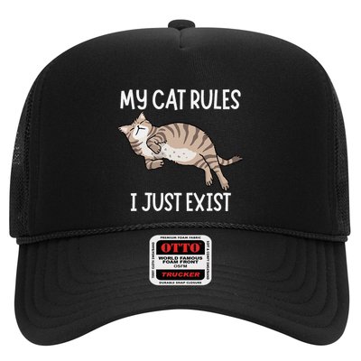 Cute My Cat Clothing My Cat Rules I Just Exist Trucker Hat