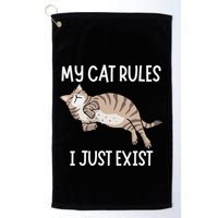 Cute My Cat Clothing My Cat Rules I Just Exist Golf Towel