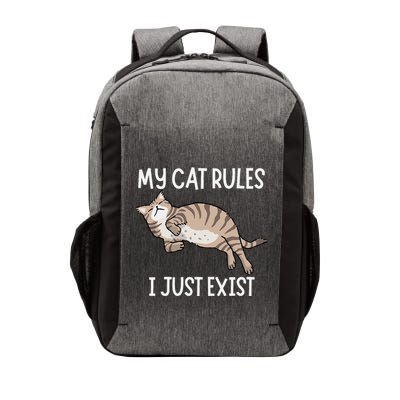 Cute My Cat Clothing My Cat Rules I Just Exist Vector Backpack