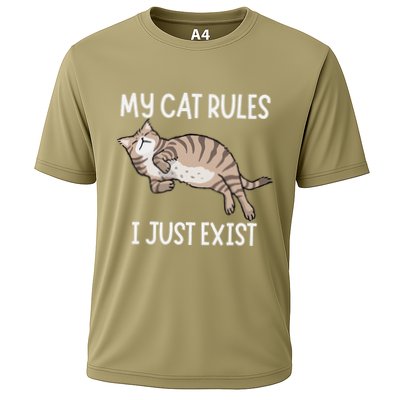 Cute My Cat Clothing My Cat Rules I Just Exist Performance Shirt