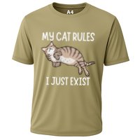 Cute My Cat Clothing My Cat Rules I Just Exist Cooling Performance Crew T-Shirt