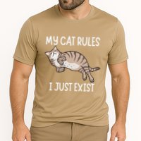 Cute My Cat Clothing My Cat Rules I Just Exist Cooling Performance Crew T-Shirt