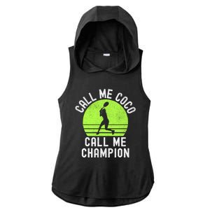 Call Me Coco Call Me Champion Ladies PosiCharge Tri-Blend Wicking Draft Hoodie Tank