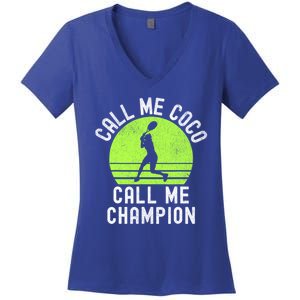 Call Me Coco Call Me Champion Women's V-Neck T-Shirt