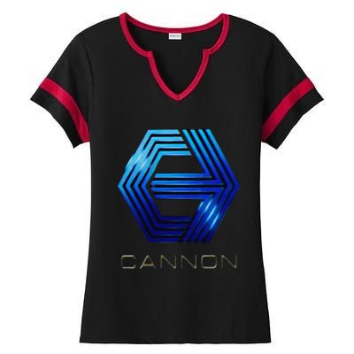 Cannon Movies Ladies Halftime Notch Neck Tee