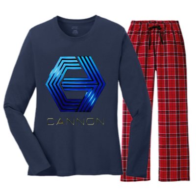 Cannon Movies Women's Long Sleeve Flannel Pajama Set 