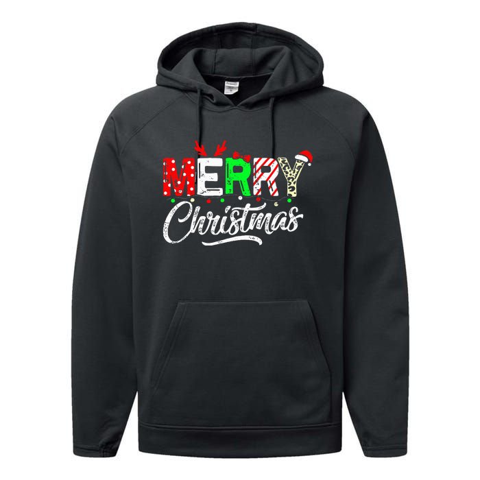 Cute Merry Christmas Matching Family Christmas Performance Fleece Hoodie