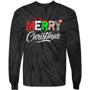 Cute Merry Christmas Matching Family Christmas Tie-Dye Long Sleeve Shirt