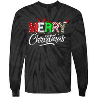 Cute Merry Christmas Matching Family Christmas Tie-Dye Long Sleeve Shirt