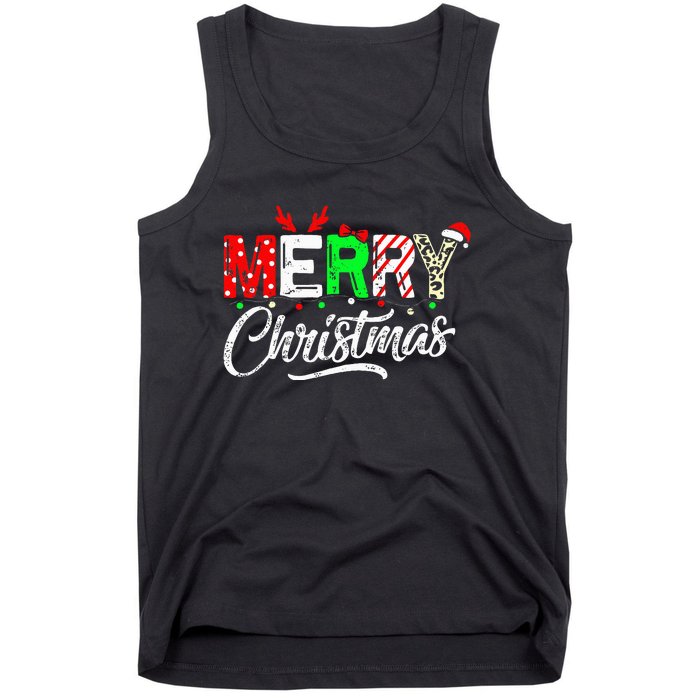 Cute Merry Christmas Matching Family Christmas Tank Top