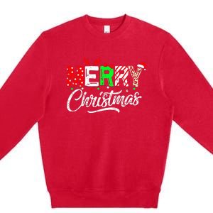 Cute Merry Christmas Matching Family Christmas Premium Crewneck Sweatshirt