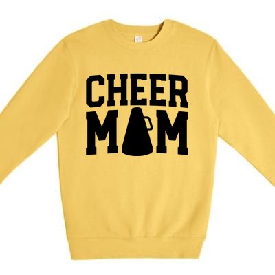 Cheer Mom Cute Gift Cheerleader Mom Funny Gift Mother Cool Gift Premium Crewneck Sweatshirt