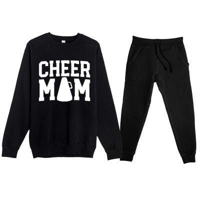 Cheer Mom Cute Gift Cheerleader Mom Funny Gift Mother Cool Gift Premium Crewneck Sweatsuit Set