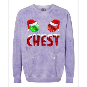 Christmas Matching Couple Family Chestnuts Colorblast Crewneck Sweatshirt