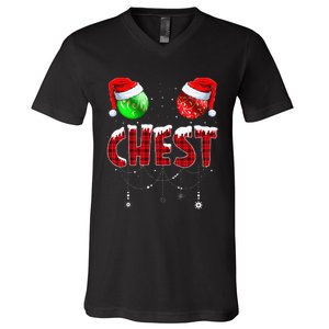 Christmas Matching Couple Family Chestnuts V-Neck T-Shirt