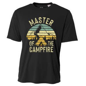 Cool Master Campfire Funny Camping Gift For Men Women Cooling Performance Crew T-Shirt