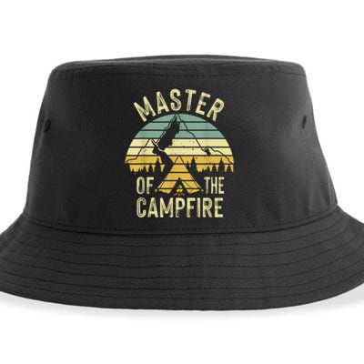 Cool Master Campfire Funny Camping Gift For Men Women Sustainable Bucket Hat