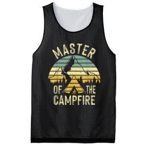 Cool Master Campfire Funny Camping Gift For Men Women Mesh Reversible Basketball Jersey Tank