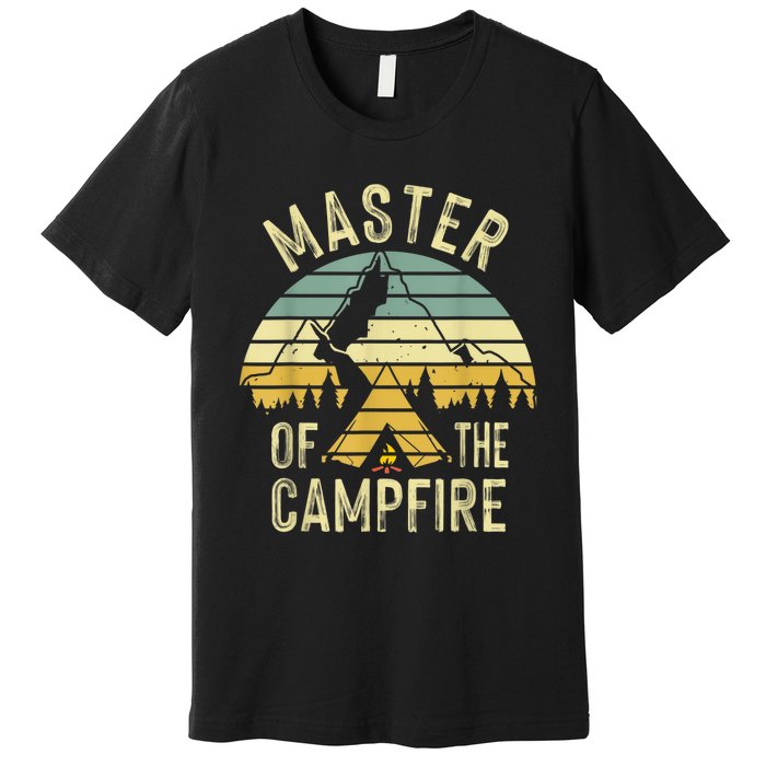 Cool Master Campfire Funny Camping Gift For Men Women Premium T-Shirt