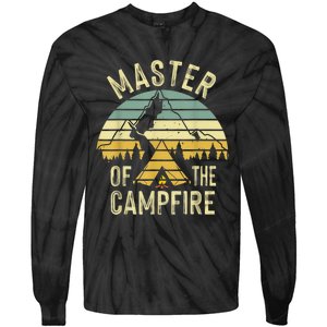 Cool Master Campfire Funny Camping Gift For Men Women Tie-Dye Long Sleeve Shirt