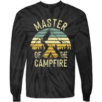 Cool Master Campfire Funny Camping Gift For Men Women Tie-Dye Long Sleeve Shirt