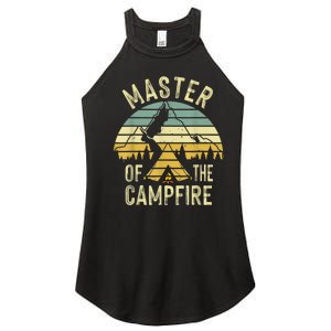 Cool Master Campfire Funny Camping Gift For Men Women Women's Perfect Tri Rocker Tank