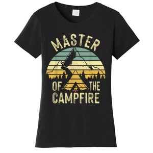 Cool Master Campfire Funny Camping Gift For Men Women Women's T-Shirt