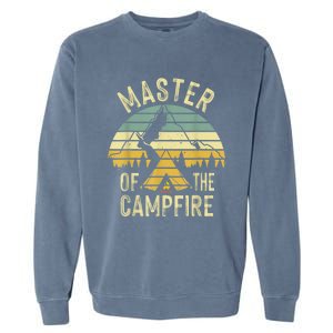 Cool Master Campfire Funny Camping Gift For Men Women Garment-Dyed Sweatshirt